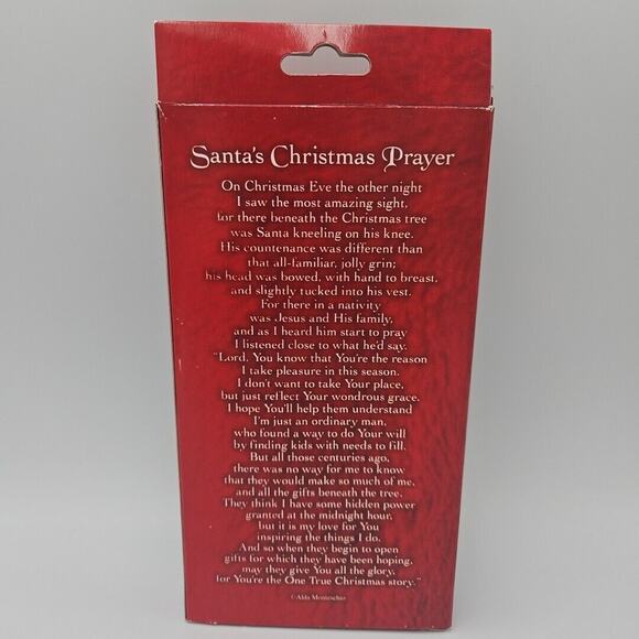 Alda Monteschio‎ Santa's Christmas Prayer Ornament Dicksons Box 1995 Vintage - Picture 3 of 4